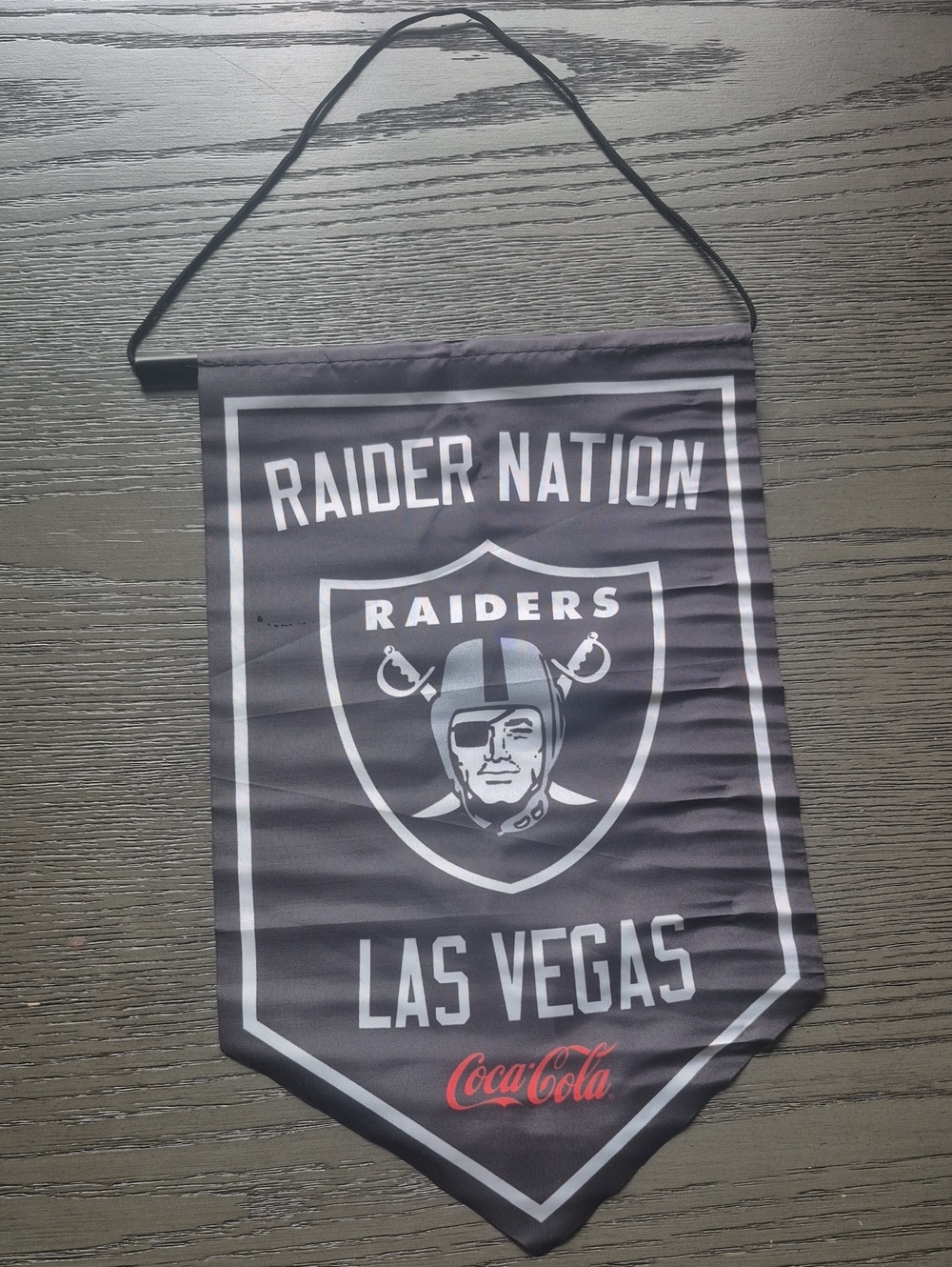 Coca Cola Black and White Raider Nation Tapestry